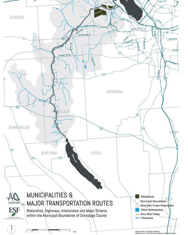 Municipalities Trans Routes Map